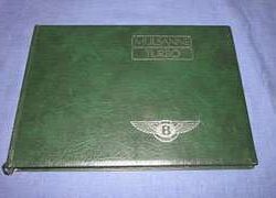 1982 Bentley Mulsanne Turbo Owner's Manual