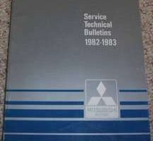1983 Mitsubishi Cordia Service Bulletins Manual