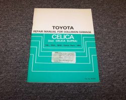 1982 Toyota Celica Collision Repair Manual