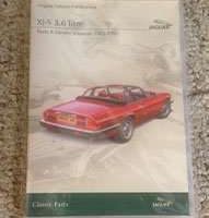 1987 Jaguar XJ-S 3.6L Parts Catalog & Service Manual DVD