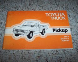 1982 Toyota Pickup Owner's Manual