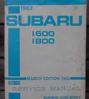 1982 Subaru 1600, 1800 & Brat Service Manual
