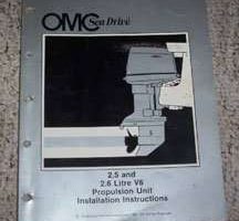 1982 OMC Sea Drive 2.5L & 2.6L Propulsion Unit Installation Instructions Manual