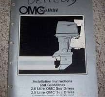 1982 OMC Sea Drive 2.5L & 2.6L Installation Instructions & Guidelines Manual