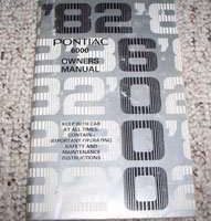 1982 Pontiac 6000 Owner's Manual