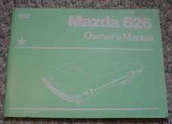 1982 Mazda 626 Owner's Manual