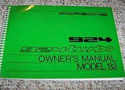 1982 Porsche 924 & 924 Turbo Owner's Manual