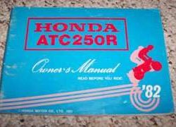 1982 Honda ATC250R Owner's Manual