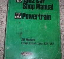 1982 Lincoln Town Car Powertrain Service Manual