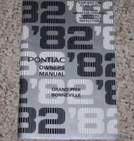 1982 Pontiac Bonneville & Grand Prix Owner's Manual