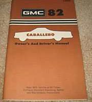 1982 GMC Caballero Owner's Manual