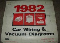 1982 Ford Mustang Large Format Wiring Diagrams Manual