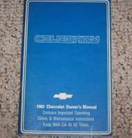 1982 Chevrolet Celebrity Owner's Manual