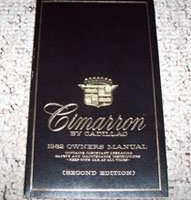 1982 Cadillac Cimarron Owner's Manual
