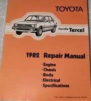 1982 Toyota Corolla Tercel Service Repair Manual