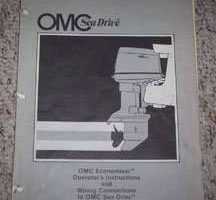 1982 OMC Sea Drive 2.5L & 2.6L Economixer Operator's Instruction & Wiring Connections Manual