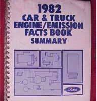 1982 Lincoln Continental Engine/Emission Facts Book Summary