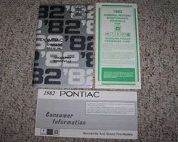1982 Pontiac Bonneville & Grand Prix Owner's Manual Set