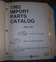 1982 Dodge Colt Import Mopar Parts Catalog Binder