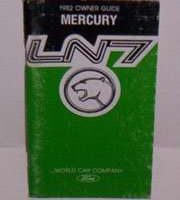 1982 Mercury LN7 Owner's Manual