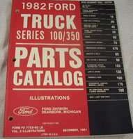 1982 Ford Econline Parts Catalog Illustrations