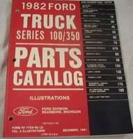 1982 Ford F-100 Truck Parts Catalog Illustrations