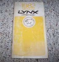 1982 Mercury Lynx Owner's Manual