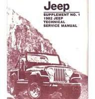 1983 Jeep CJ-5 & CJ-7 Technical Service Manual Supplement