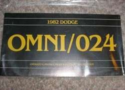 1982 Dodge Omni Owner's Manual