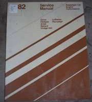 1982 Dodge 400 Engine Performance Manual