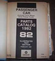 1982 Chrysler Lebaron Mopar Parts Catalog Binder