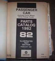 1982 Plymouth Gran Fury Mopar Parts Catalog Binder