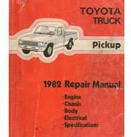 1982 Toyota Pickup Truck Shop Service Repair Manual