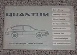 1982 Volkswagen Quantum Owner's Manual
