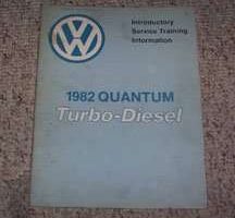 1982 Volkswagen Quantum Turbo Diesel Service Training Manual