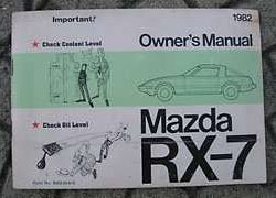 1982 Mazda RX-7 Owner's Manual