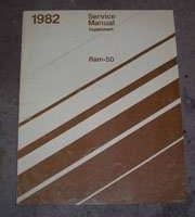 1982 Dodge Ram 50 Service Manual Supplement
