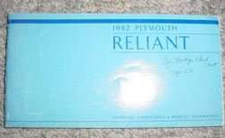 1982 Plymouth Reliant Owner's Manual