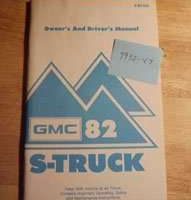 1982 GMC S-Truck Owner's Manual