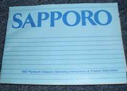 1982 Plymouth Sapporo Owner's Manual