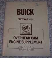 1982 Buick Skylark Overhead Cam Service Manual Supplement