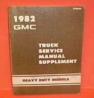 1982 GMC Heavy Duty Trucks Service Manual Supplement