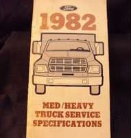 1982 Ford CL-Series Truck Specificiations Manual