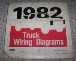 1982 Ford Medium & Heavy Duty Trucks Large Format Wiring Diagrams Manual