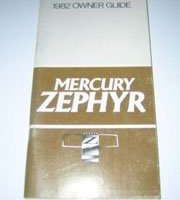 1982 Mercury Zephyr Owner's Manual