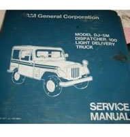 1983 Jeep Dispatcher DJ-5M Service Manual
