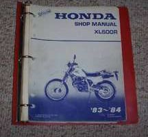 1984 Honda XL600R Motorcycle Shop Service Manual