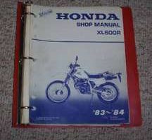 1983 Honda XL600R Motorcycle Shop Service Manual