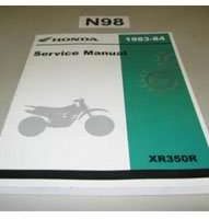 1984 Honda XR350R Motorcycle Service Manual