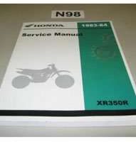 1983 Honda XR350R Motorcycle Service Manual